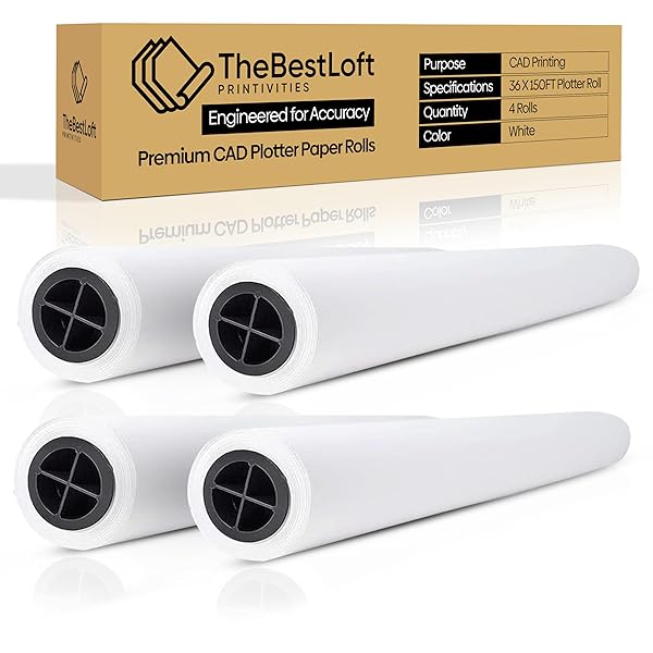 36 x 150 FT CAD Plotter Paper Rolls