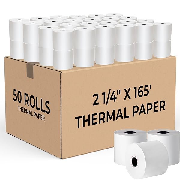 TheBestLoft Printitives High Quality Thermal Paper 2 1/4 X 165 Thermal Paper